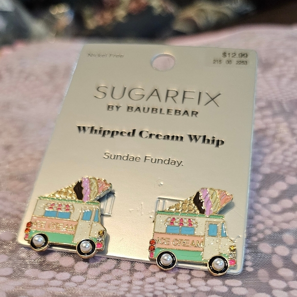 Sugarfix by Baublebar Ice Cream Truck Sunday Funday Earrings NWT - Picture 4 of 6